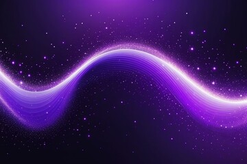 Purple sound waves, abstract background, horizontal composition