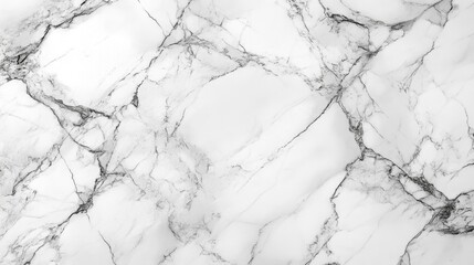 Aufkleber - Luxurious white marble with striking dark veins lines the surface, showcasing natural patterns ideal for upscale interiors and design projects.