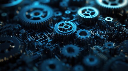 Poster - Mechanical gears