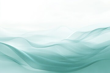 Wall Mural - a white and blue abstract background with wavy lines