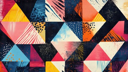 Poster - Geometric patterns for digital printing on fabrics
