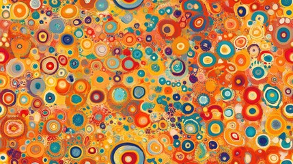 Poster - Background featuring a vibrant diverse circular pattern