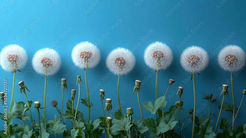 dandelion fluff background for aesthetic minimalism style background ...
