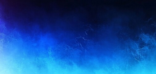Poster - Abstract blue and black background with a smooth gradient, ideal for creating a soothing and tranquil atmosphere in design projects.