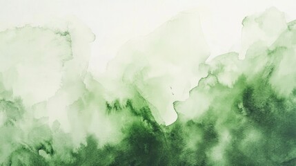 Poster - Green watercolor abstract background