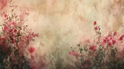 Poster - watercolor backdrop