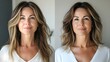 © Alpha - Write a blog post about the emotional and physical transformation following a facelift, featuring before-and-after photos