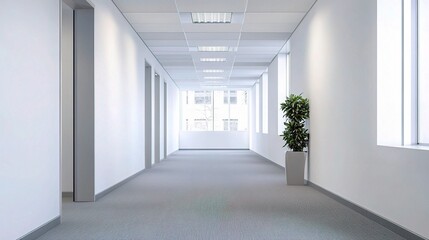 Canvas Print - Modern office corridor