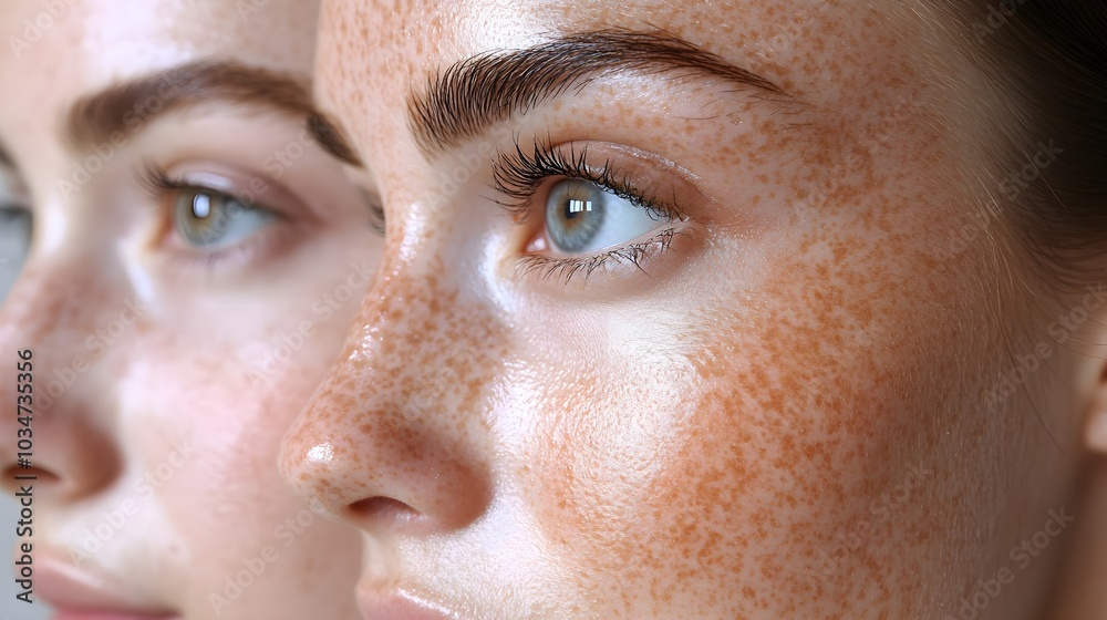 Time-lapse video of melasma fading after facial treatments, showing ...