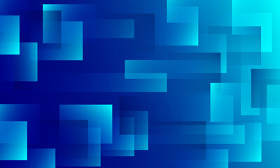 Wall Mural - Blue abstract background with squares. Vector illustration