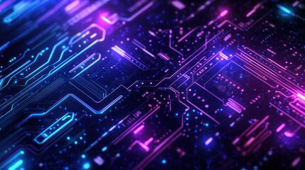 Poster - Abstract Circuit Board