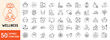 © VSK Graphics - Wellness editable stroke outline web icons set. Healthy habits, yoga, spa, aromatherapy, relaxation, sleep, exercise and diet. Vector illustration