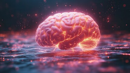 Poster - psychological intelligence illustrating the intricate cognitive processes and complex functions of t