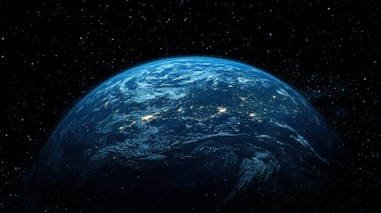 Poster - space debris orbiting earth illustrating the growing issue of space pollution.image