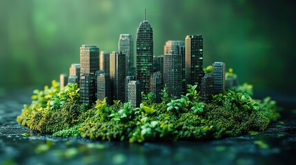 Poster - sustainable and eco friendly infrastructure planning designing structures and systems that are energy efficient reduce carbon emissions and minimize environmental impact.image