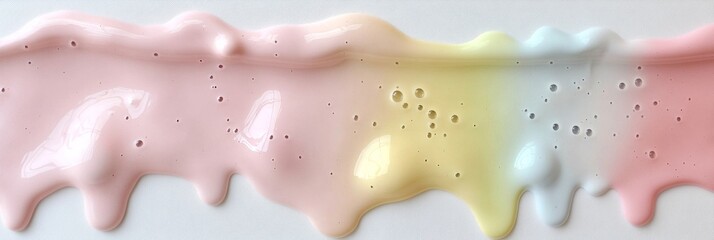 Aufkleber - Abstract Melted Colors Close-up with Festive Patterns and Textures
