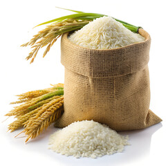 Canvas Print - rice in a sack