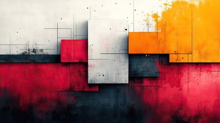 Poster - vibrant abstract background with high contrast colors showcasing dynamic art collage style composition perfect for creative projects modern designs and artistic inspiration