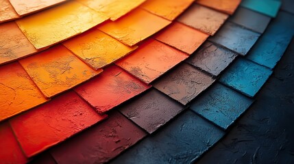 Poster - vibrant abstract image showcasing spectrum of colors representing dynamic interior design and diverse color choices.image