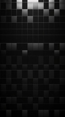 Wall Mural - This design features a dark, monochromatic grid composed of uniform squares, emphasizing a minimalist aesthetic suited for tech-related backgrounds