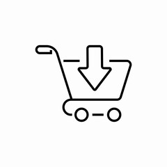 Wall Mural - online shopping cart icon sign vector