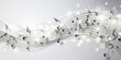 © BrilliantPixels - Silver Music Notes Abstract Background, music, abstract