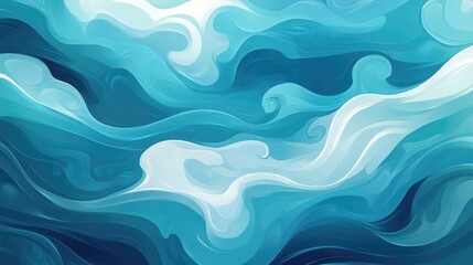Poster - Abstract background texture featuring blue waves suitable for print painting or fashion design applications