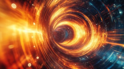Poster - Abstract background with long light exposure effects
