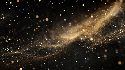 Poster - abstract background featuring stardust particles with shimmering effects in the sky