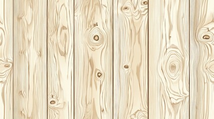 Poster - Seamless close up illustration of a light wood texture background