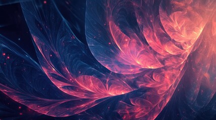 Poster - colorful abstract background featuring fractal art for innovative graphic design projects