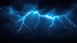 © CreativeBro - Lightning bolts illuminating the sky showcasing the power of electrical energy accompanied by thunder on a dark night