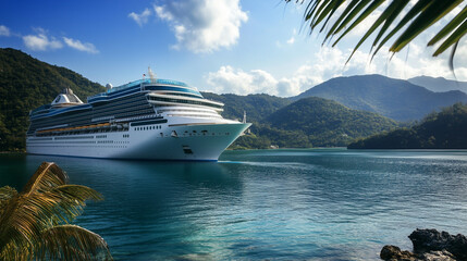 cruise ship at sea