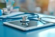 © vanzerim - Stethoscope on Tablet in Medical Office