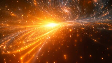 Wall Mural - This abstract Video captures a vast expanse of space filled with stars, creating a breathtaking view of the universe, A vast network of wormholes connecting different galaxies