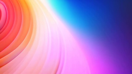 Poster - This close up Video showcases a vibrant and colorful wallpaper with a spectrum of rainbow hues, Abstract background featuring a gradation of pastel rainbows