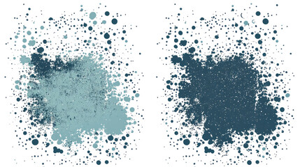 Poster - Retro Distressed Halftone Dot Backgrounds on Transparent Generative AI