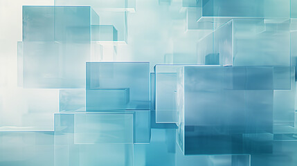 Poster - abstract background with Layered translucent rectangles 