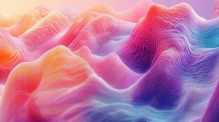 Poster - Abstract Data Visualization Innovations in AI Using Soft Pastel Gradients