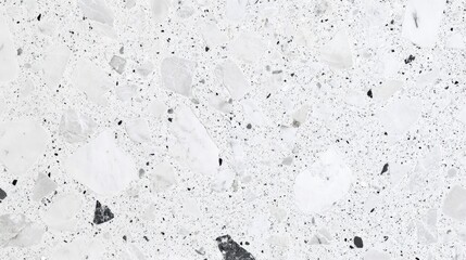 Poster - White terrazzo marble texture backdrop