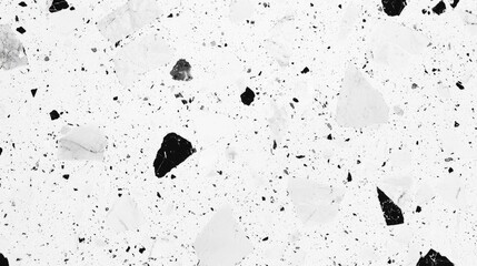 Poster - White terrazzo marble texture backdrop