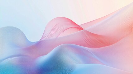 Poster - Abstract Data Visualization Innovations in AI Using Soft Pastel Gradients