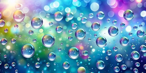 Sticker - water drops background