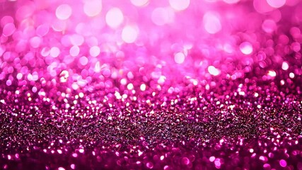 Wall Mural - Pink glitter abstract background. Sparkling festive texture. Glamorous celebration.