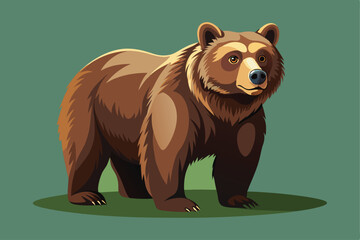 Wall Mural - bear  vector illustration.