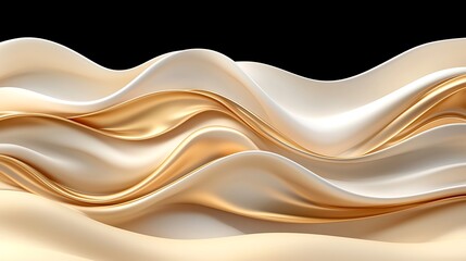 Poster - Sculpted Sand Waves in Close-Up Perspective