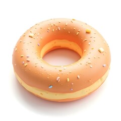 Orange Frosted Donut with Sprinkles
