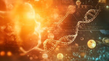 Poster - Template for science and technology presentation. Plexus style background. 