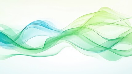 Poster - A gradient green background transitioning from deep to light shades, conveying a sense of depth and tranquility, perfect for minimalistic compositions.