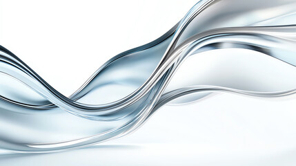Poster - Fluid dynamics continuous smooth lines in abstract motion capturing elegance and flow
